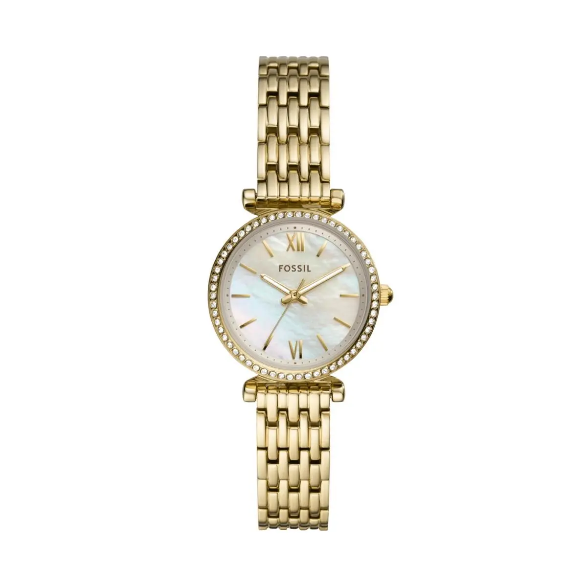 Women`s Watch Carlie Quartz Stainless Steel Three-hand 28MM Gold/mop by Fossil