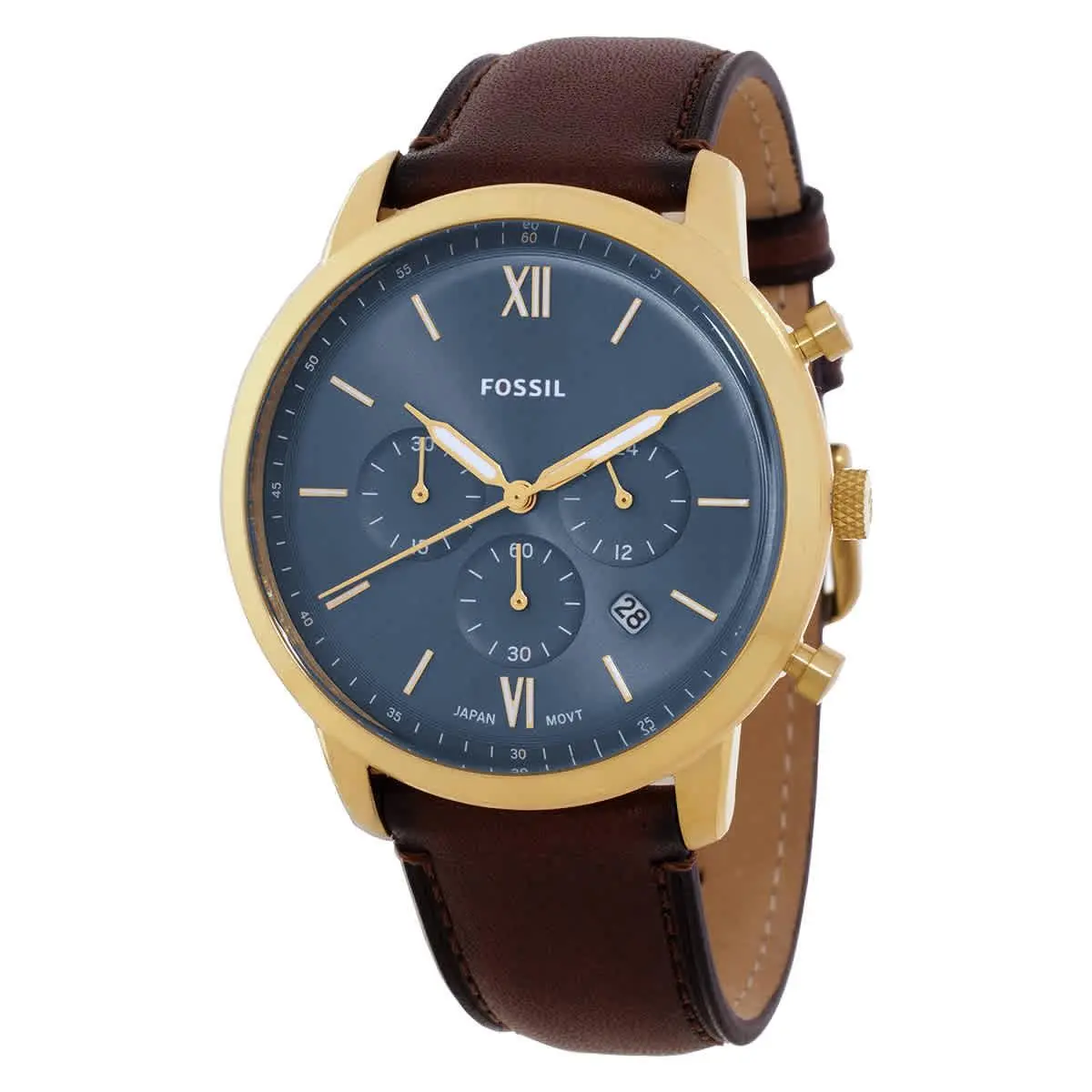 Fossil Neutra Chronograph Quartz Blue Dial Men`s Watch FS6162