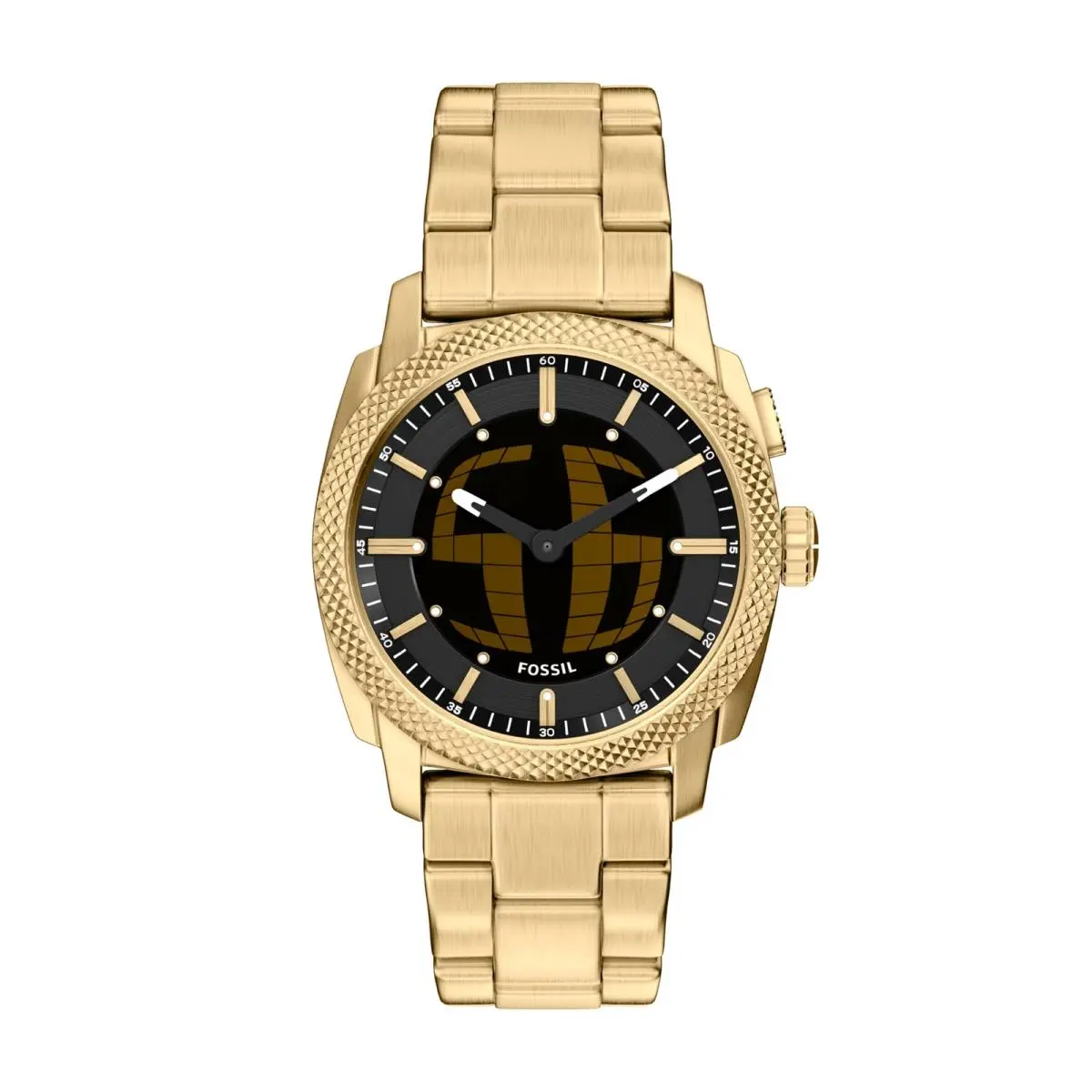 Men`s Machine Big Tic Gold-tone Stainless Steel 41MM Gold by Fossil