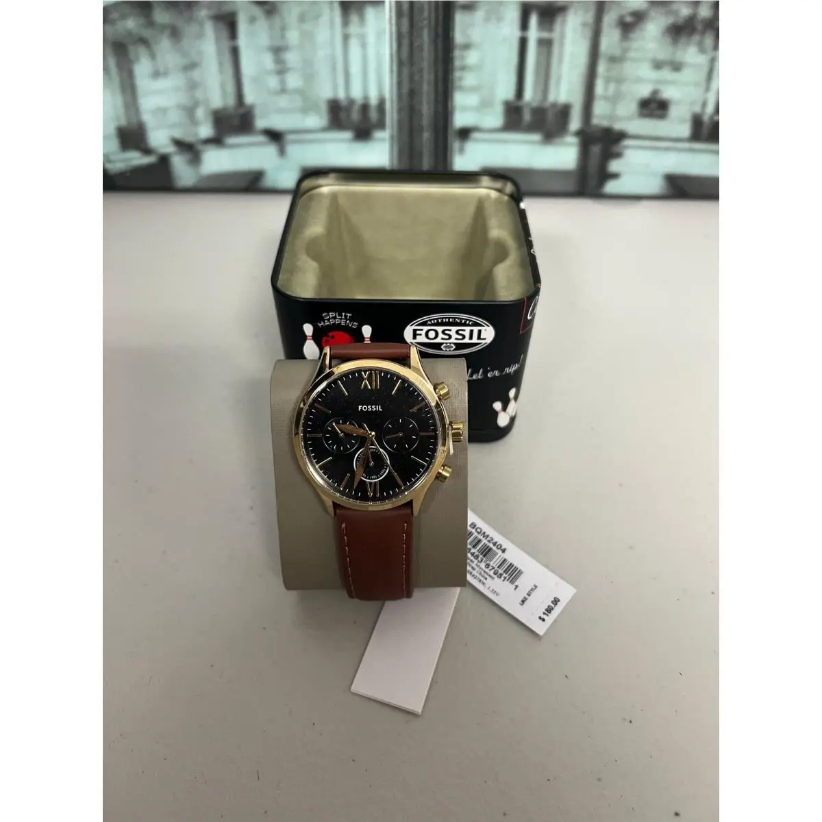 Fossil BQM2404 Fenmore Multifunction Brown Leather Watch BQ2404