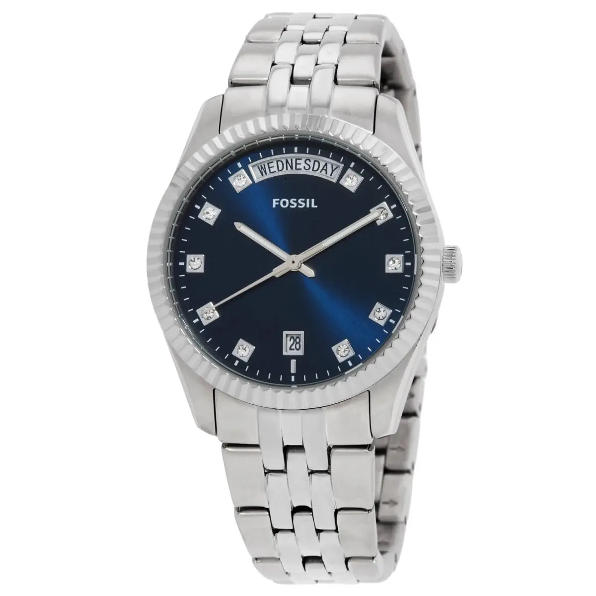 Scarlette Day-date Quartz Blue Dial Ladies Watch ES5457 by Fossil