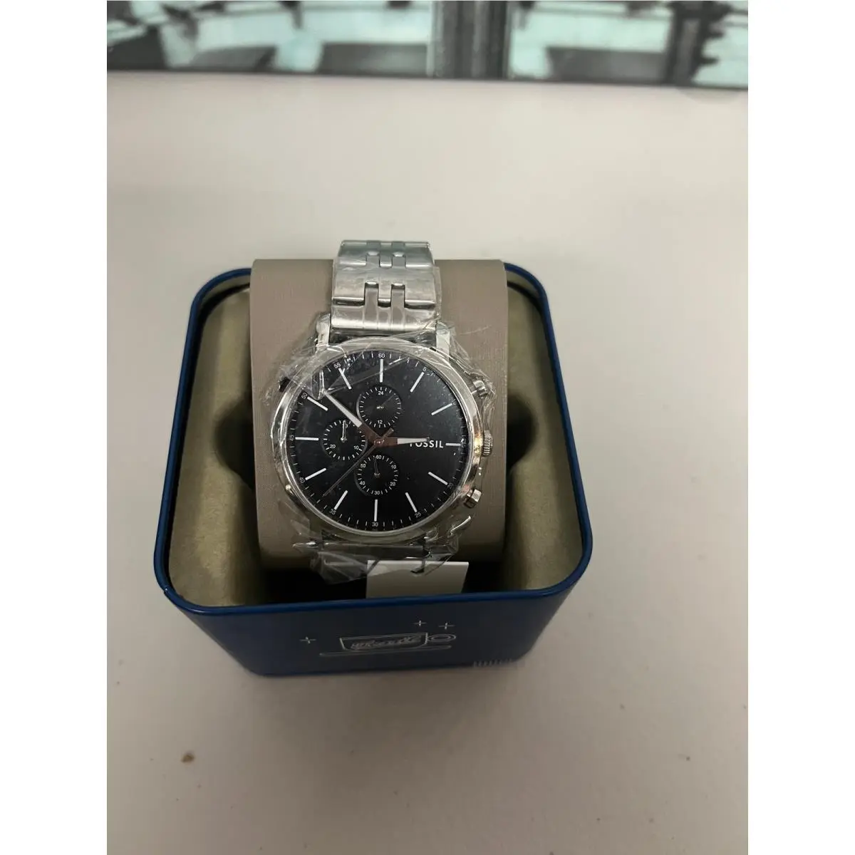 Fossil BQ2328IE Men`s 44mm Luther Chrono Chronograph Stainless Steel Watch