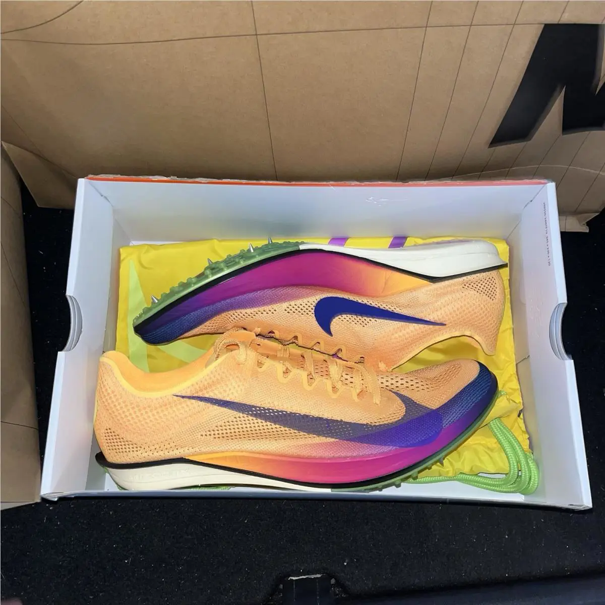 Nike shoes - Nike ZoomX Dragonfly 2 Elite - FZ9315 800 - Citron Pulse / Indigo Burst (UPC: 198485923379) 5