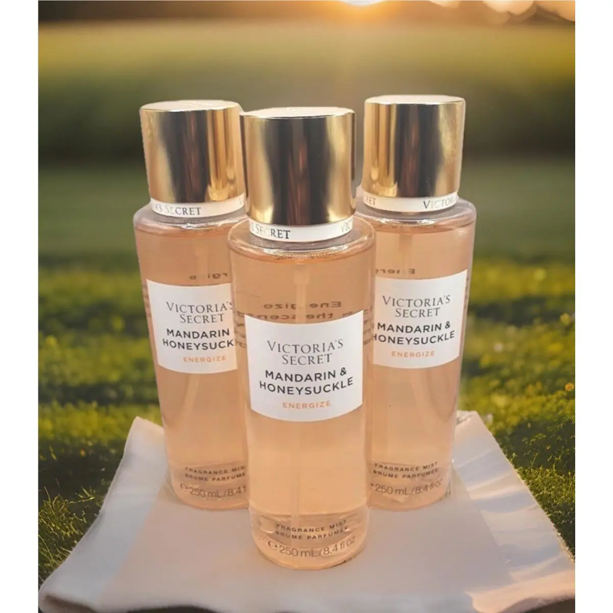 Victoria`s Secret Mandarin Honeysuckle Body Mist 8.4 FL OZ Each-set of 3-New