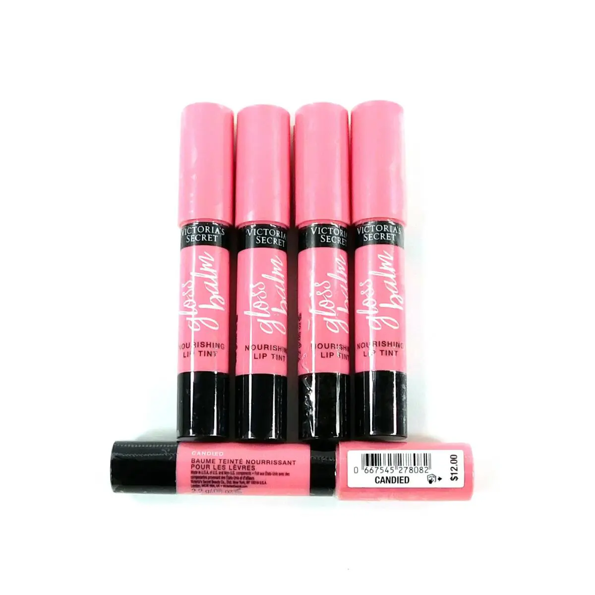 5 Victoria`s Secret Gloss Balm Nourishing Lip Tint 2.2g / .08oz Candied