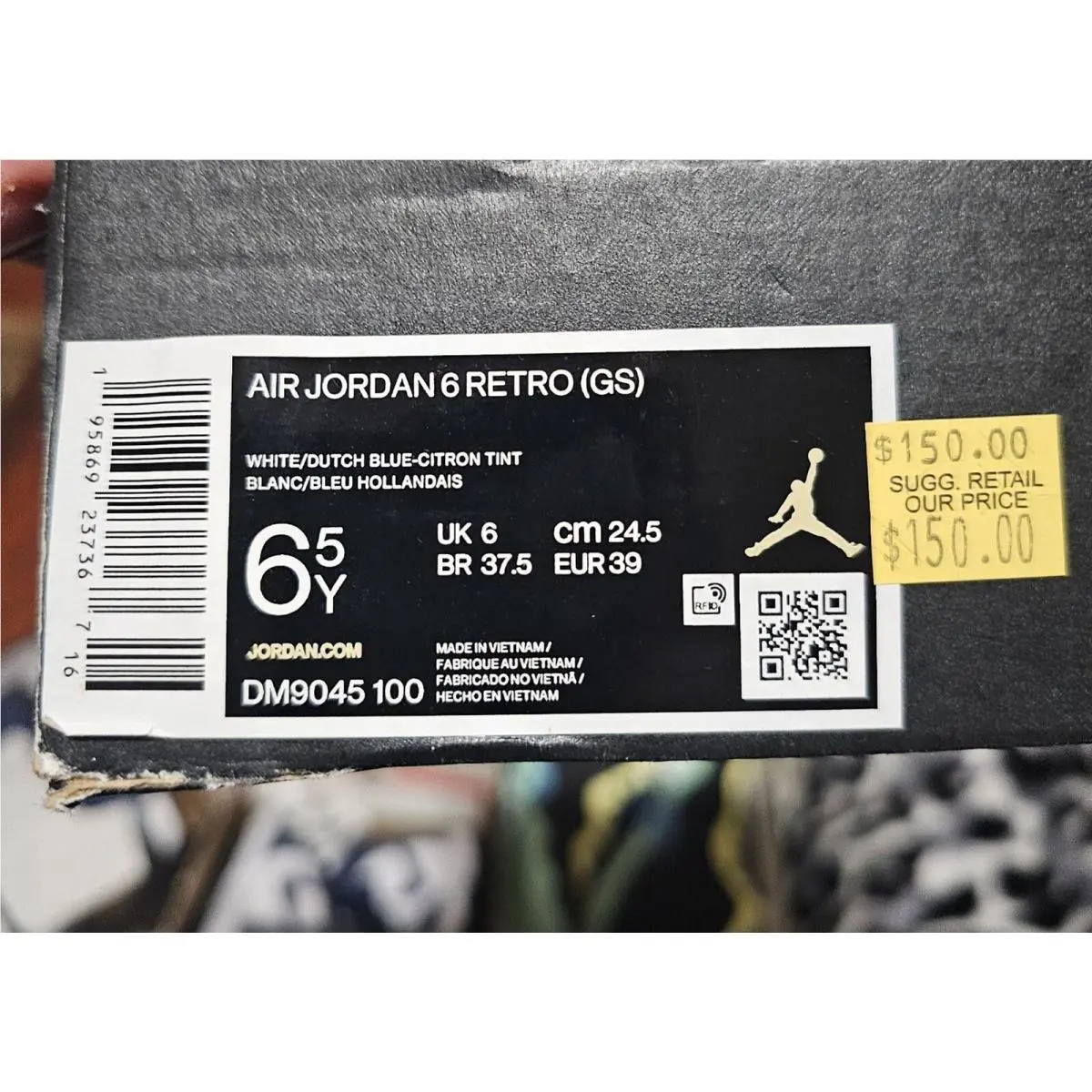 Nike shoes - Air Jordan 6 - Air - DM9045-100 - Blue 6