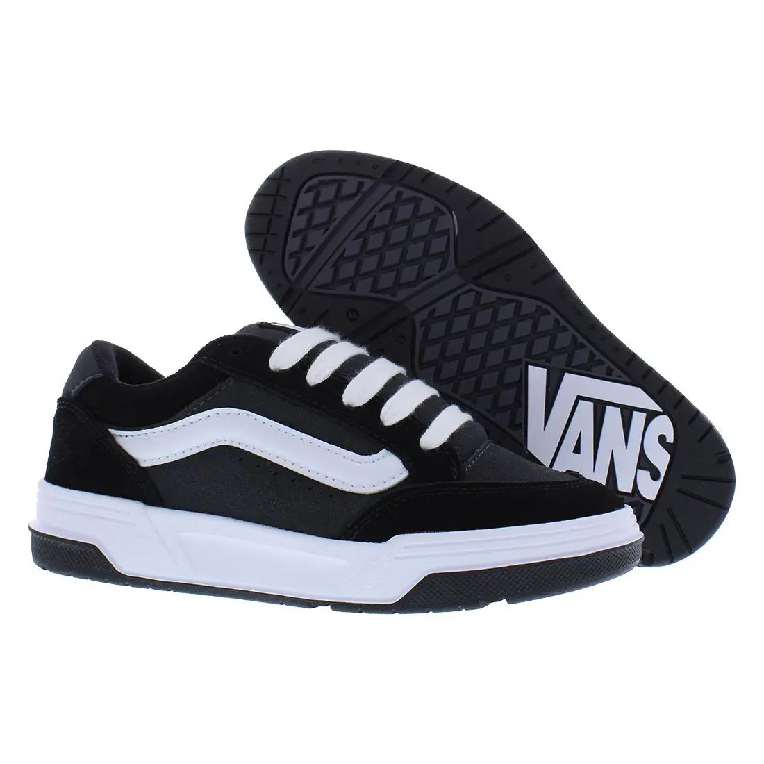 Vans Hylane GS Boys Shoes - Black/Asphalt/White, Main: Black