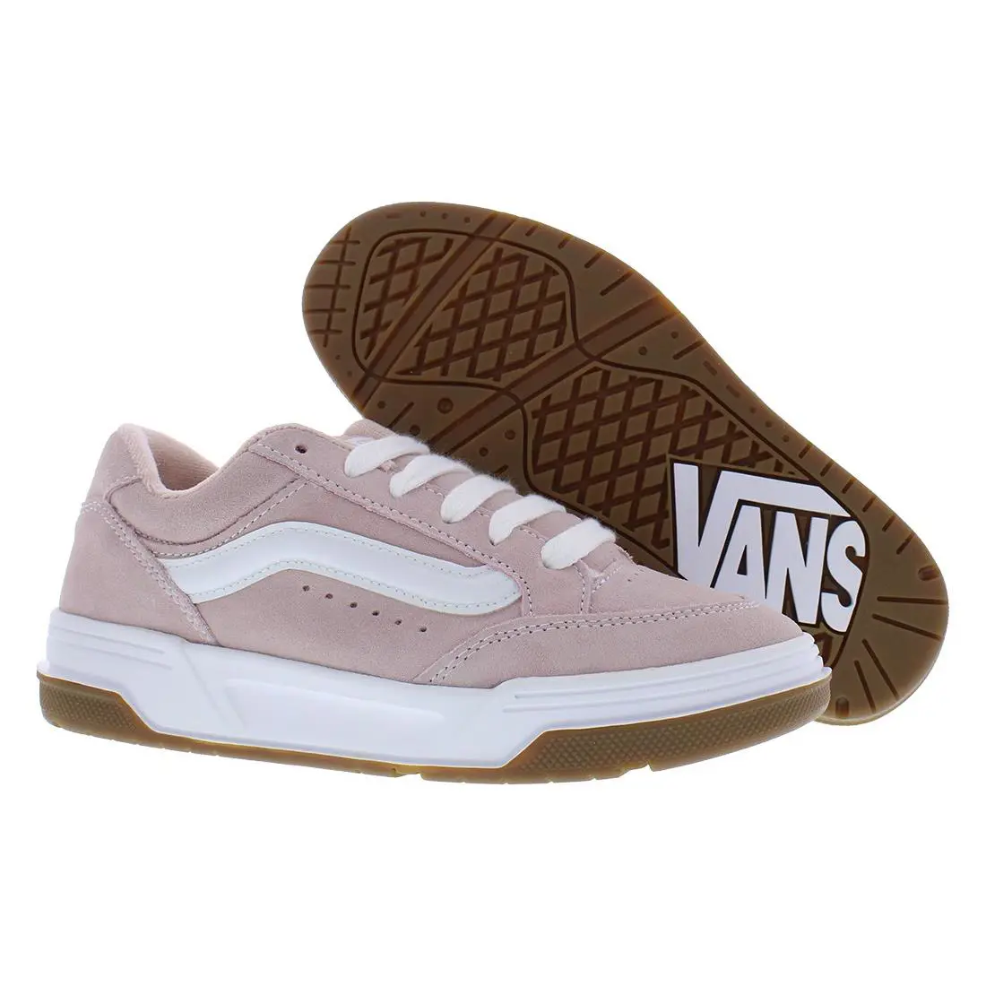 Vans Hylane GS Boys Shoes - Sepia Rose/True White, Main: Pink