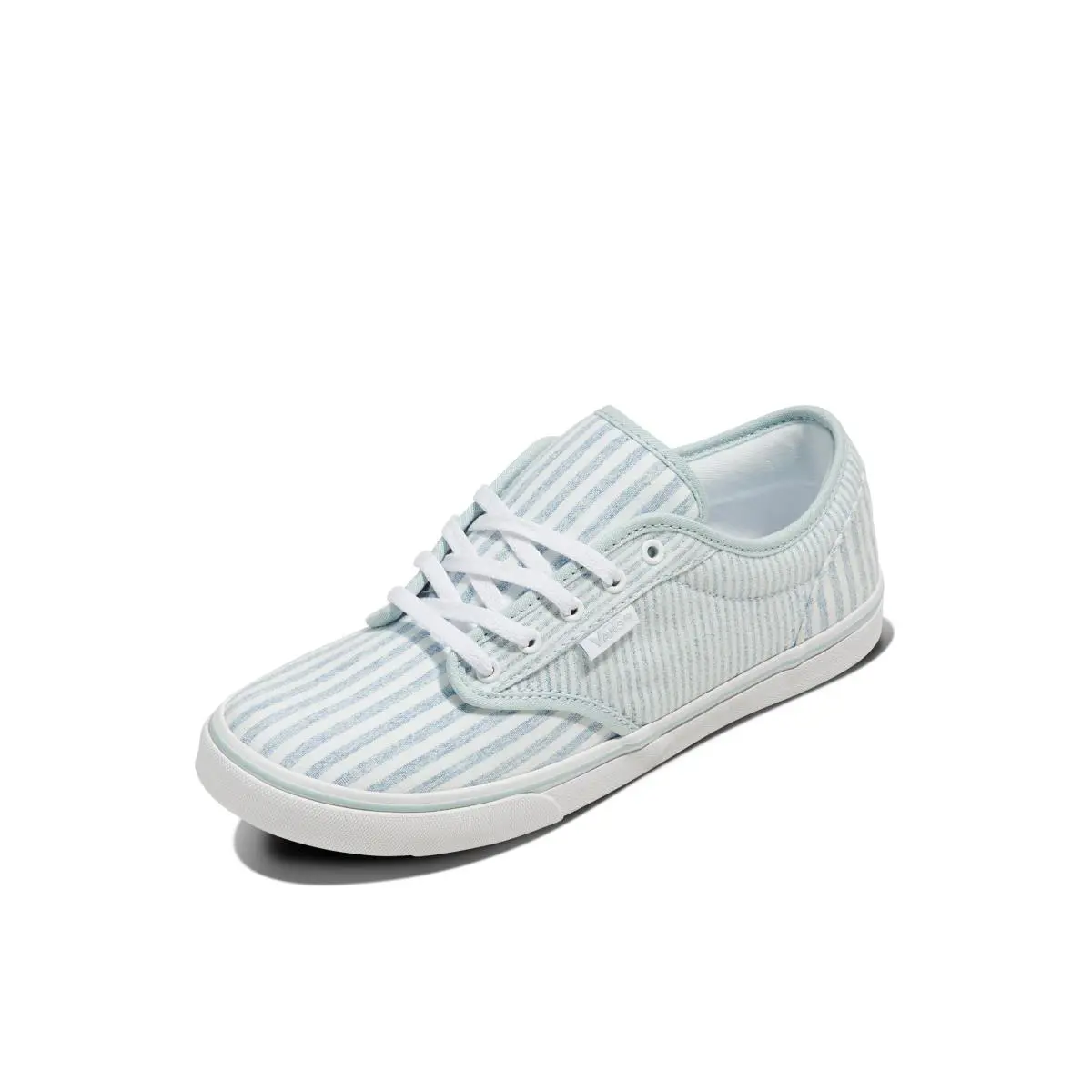 Vans Women`s Atwood Low Top Sneaker Summer Stripe Dawn Mist 5 - summer stripe dawn mist