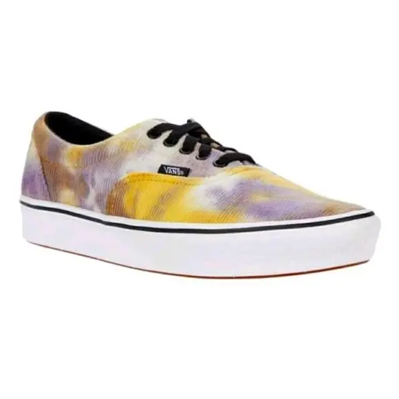 Vans Era Comfycush Womens Low Top Shoes Size 11 Purple Yellow Sneakers