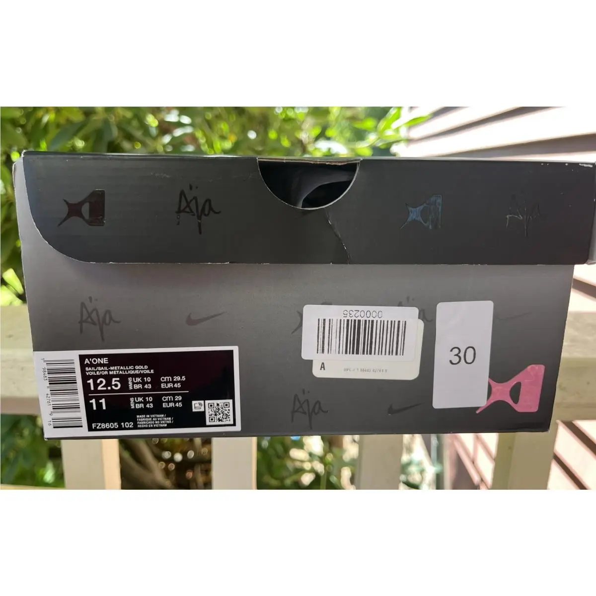 Nike shoes - Aja Wilson - Aja Wilson - FZ8605-102 - Gold 5