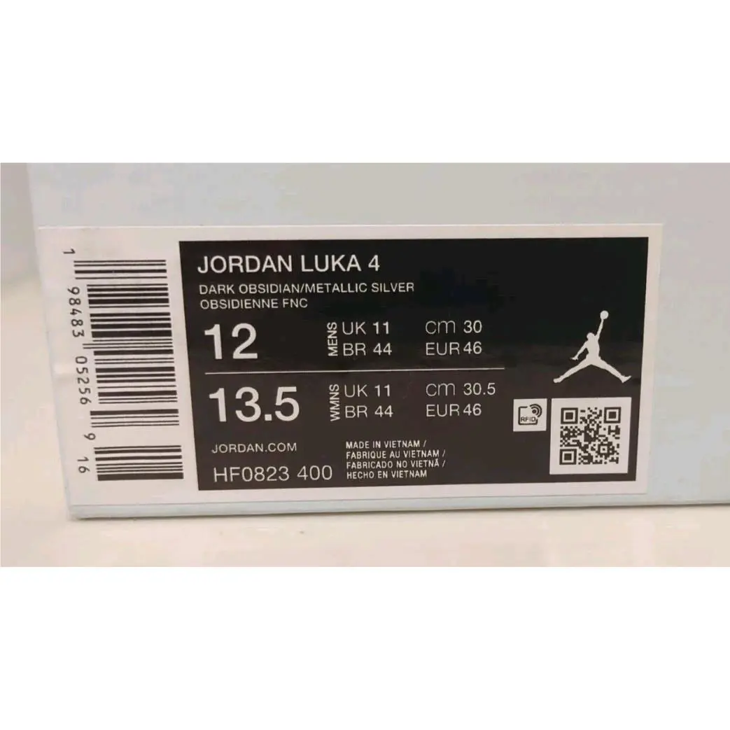 Nike shoes - Jordan Luka 4 - Luka - HF0823-400 - Dark Obsidian/Metallic Silver (UPC: 198483052569) 3