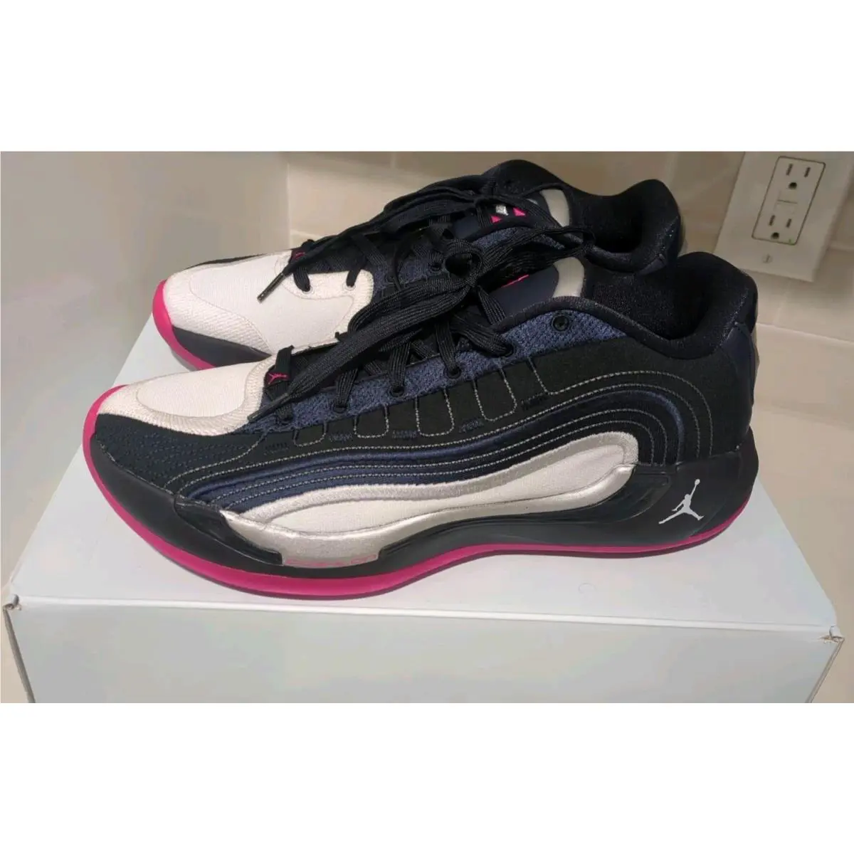 Nike shoes - Jordan Luka 4 - Luka - HF0823-400 - Dark Obsidian/Metallic Silver (UPC: 198483052569) 1
