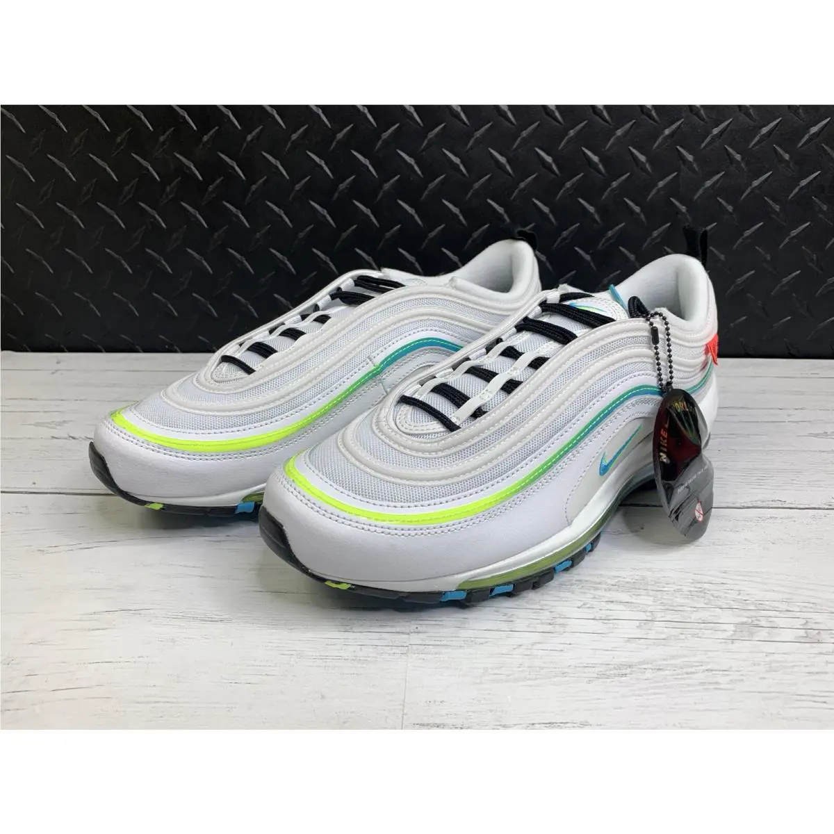 Nike shoes - Nike Air Max 97 - Air Max - CZ5607100 - Multicolor, Manufacturer: White/Blue Fury-Volt-Black 3