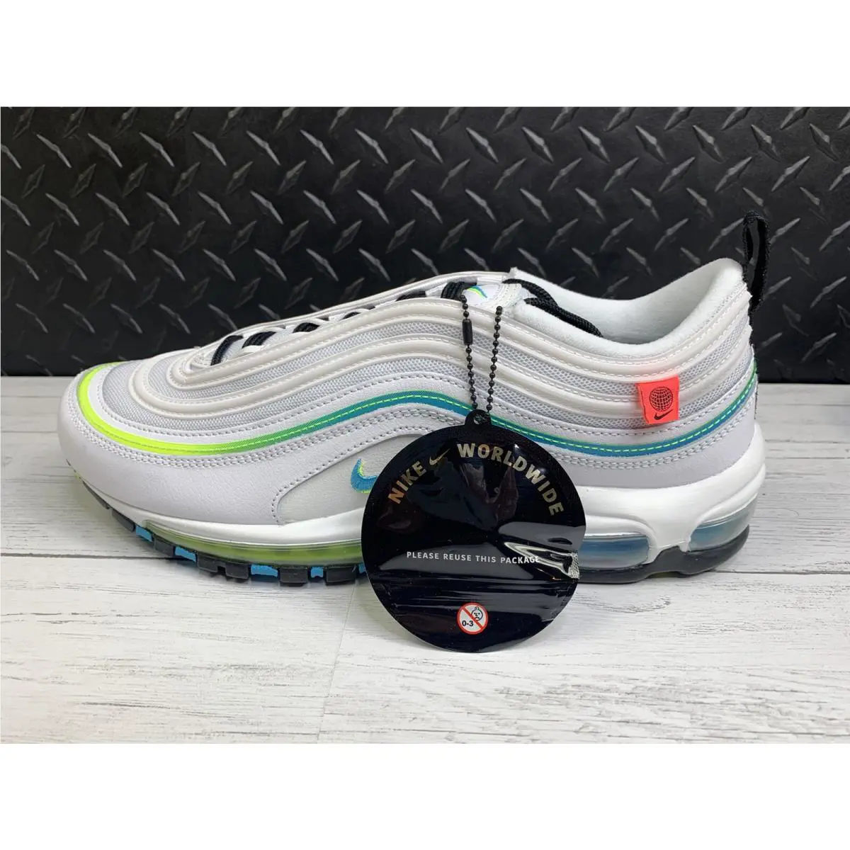 Nike shoes - Nike Air Max 97 - Air Max - CZ5607100 - Multicolor, Manufacturer: White/Blue Fury-Volt-Black 7