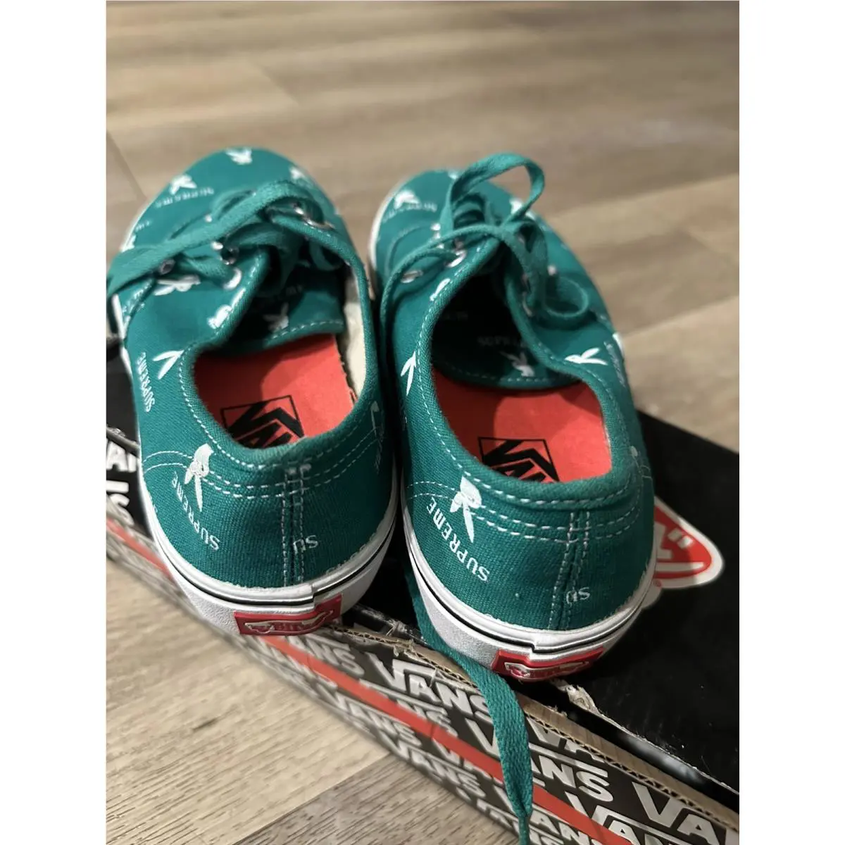 Vans shoes - VANS Authentic - Authentic - VN0Q0DD7M - Green, Manufacturer: Black/White 0