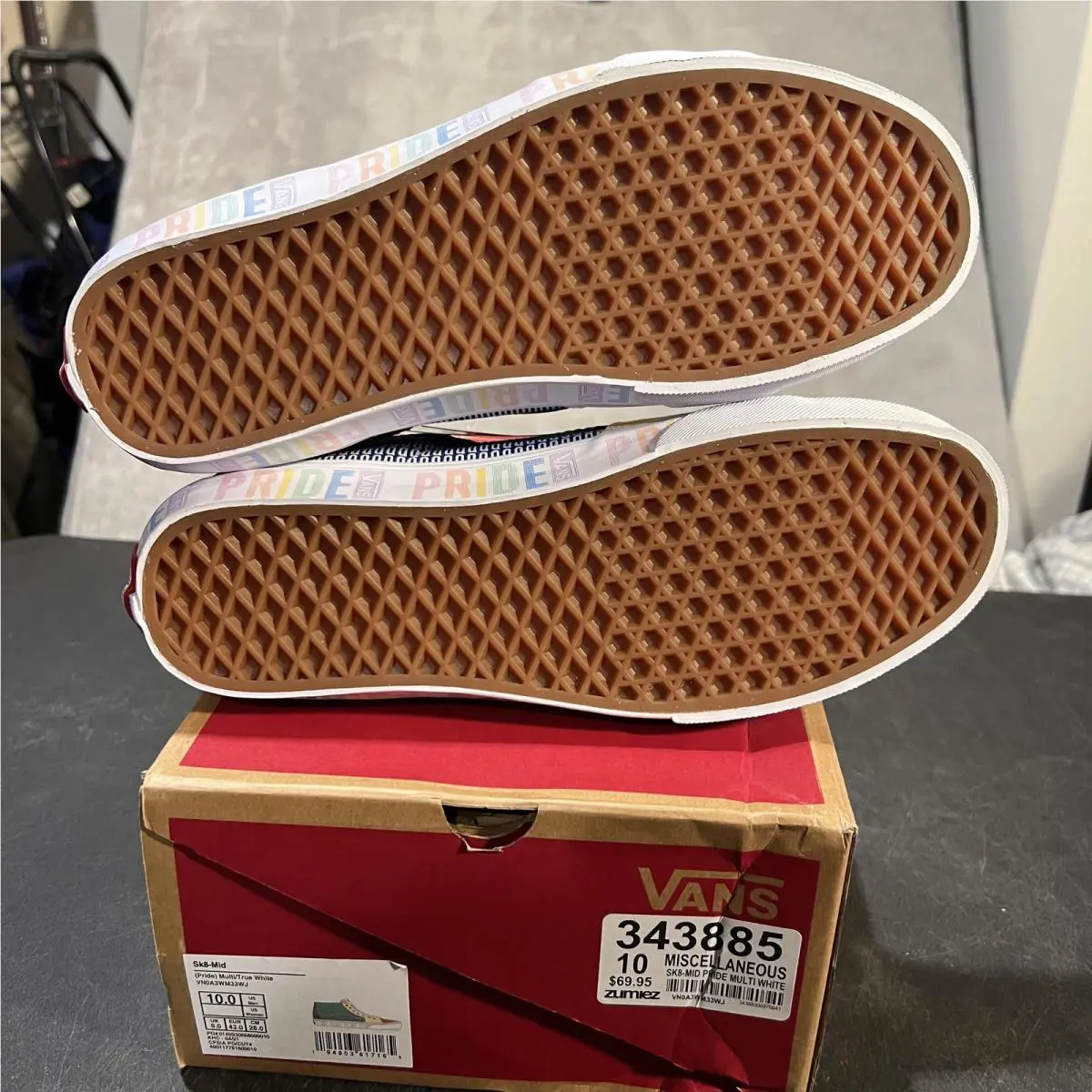 Vans shoes - Vans Sk8-Mid Pride Multi/True White - VN0A3WM3VSWU - Multicolor 2