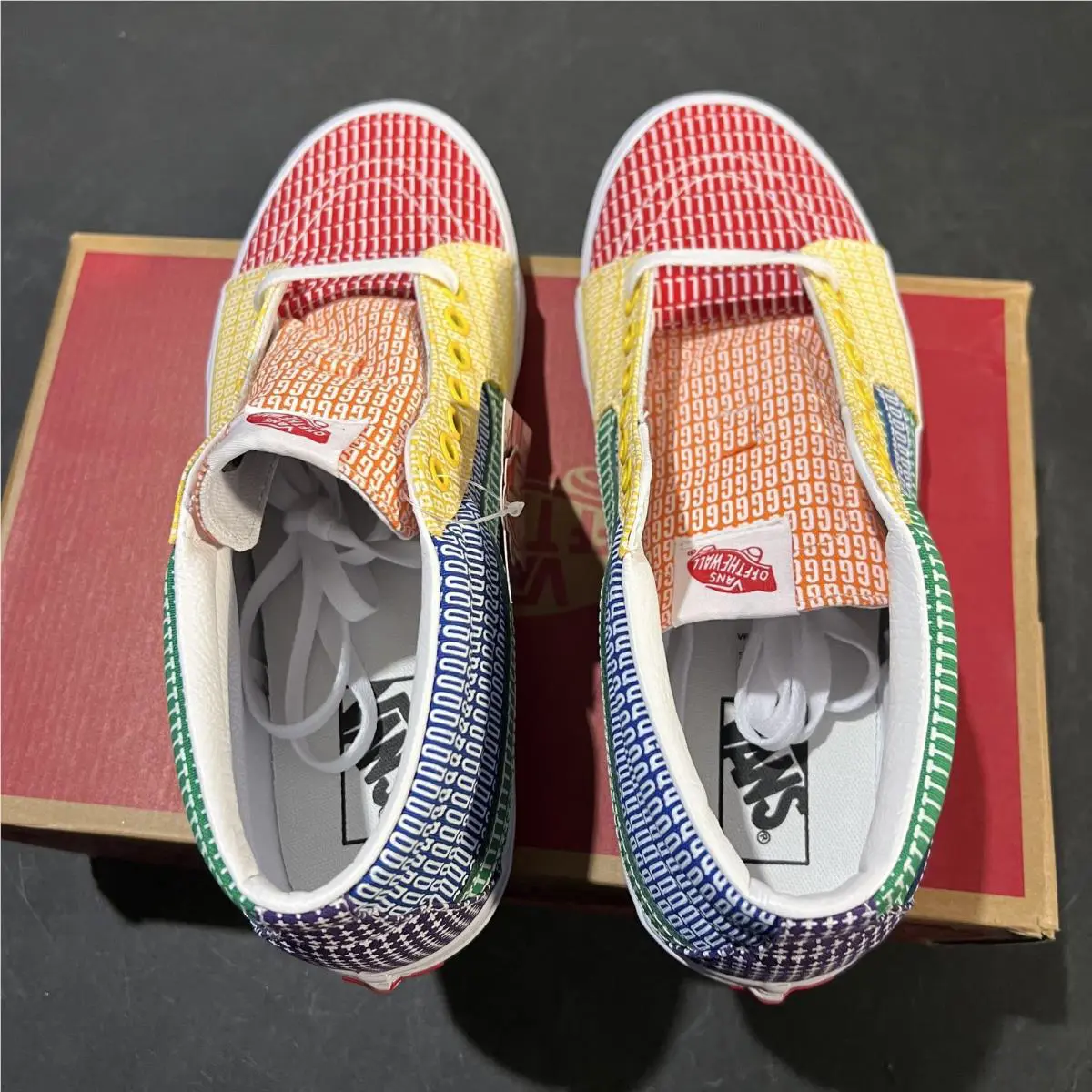 Vans shoes - Vans Sk8-Mid Pride Multi/True White - VN0A3WM3VSWU - Multicolor 6