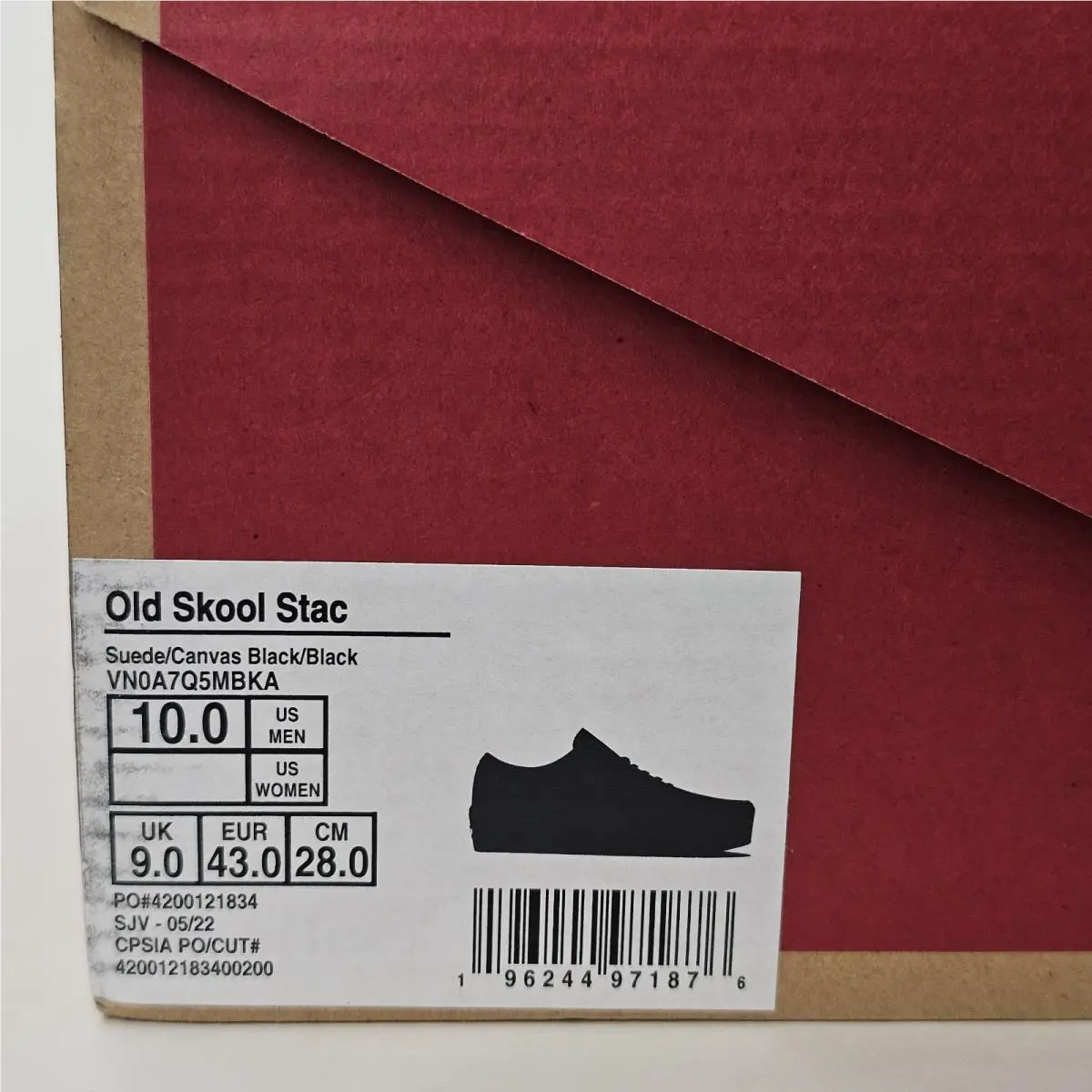 Vans shoes - Vans Old Skool Stackform - Old Skool Stackform - Black (UPC: 196244971876) 9