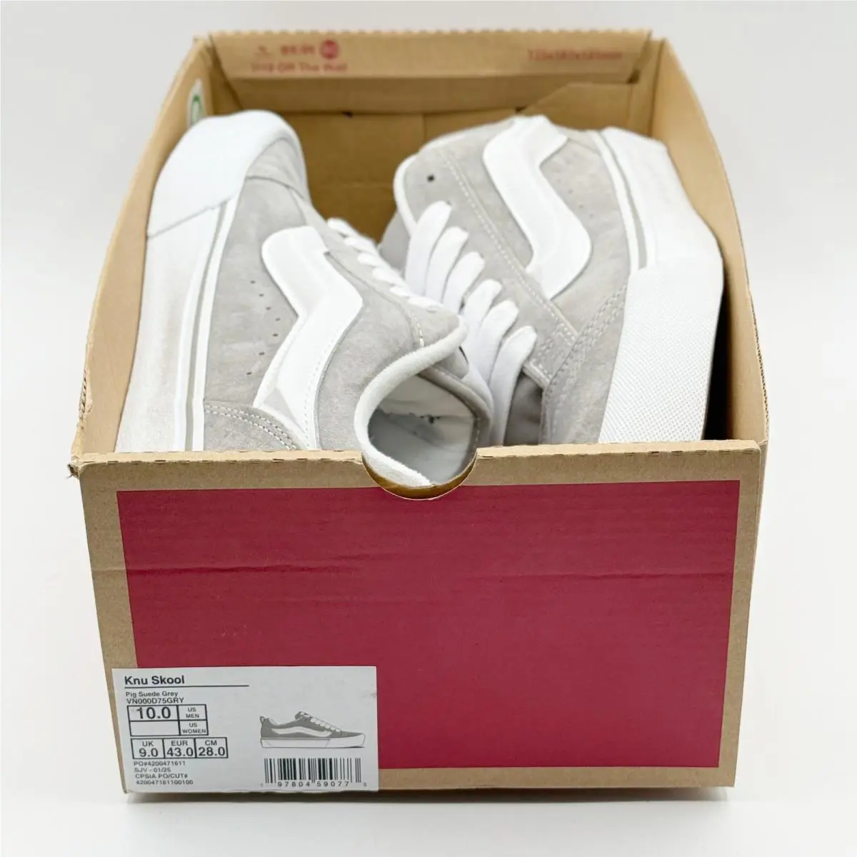 Vans shoes - VANS Knu Skool - Knu Skool - VN000D75GRY - Grey / White 0