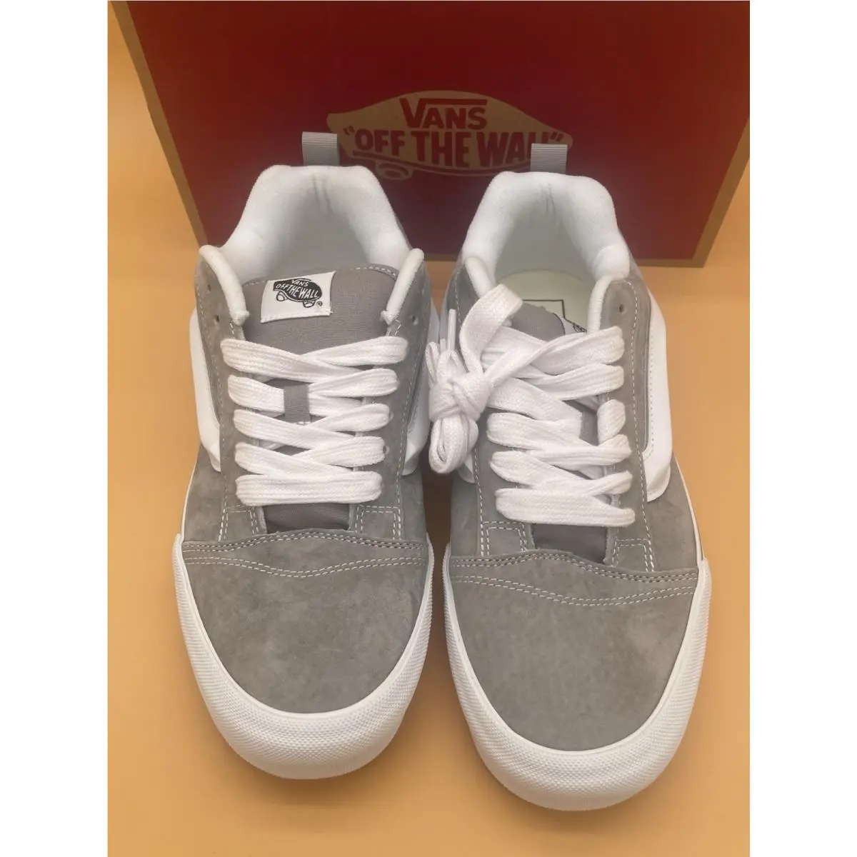 Vans shoes - VANS Knu Skool - Knu Skool - VN000D75GRY - Grey / White 0