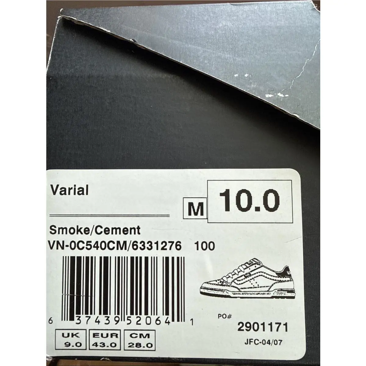 Vans shoes - VANS Era - Era - 63312 - Smoke/cement 9