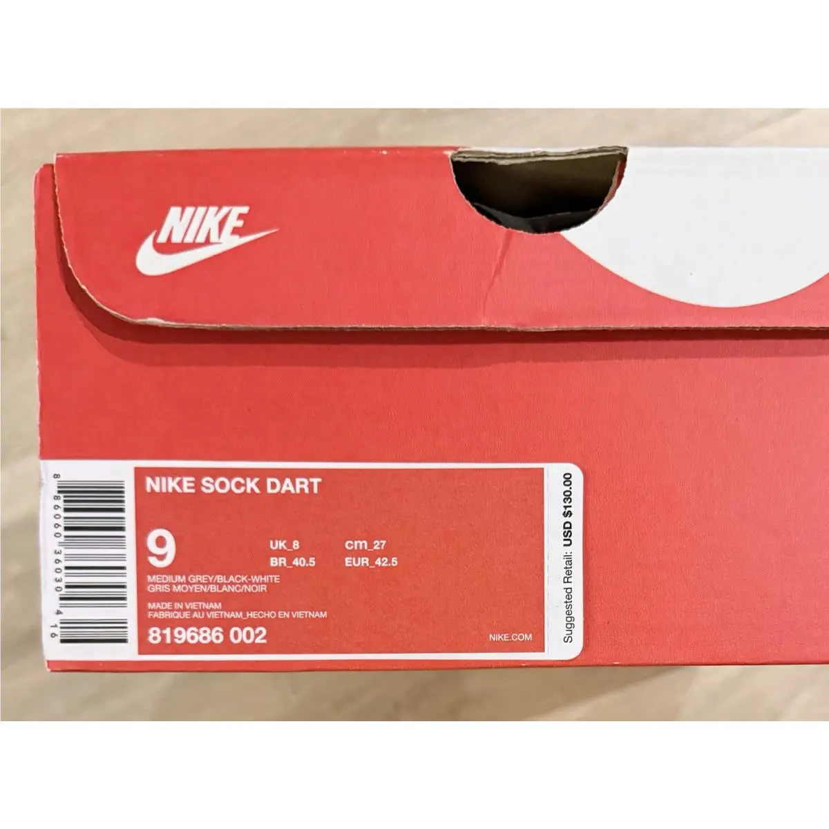 Nike shoes - Nike Sock Dart - Sock Dart - 819686-002 - Wolf Grey 8