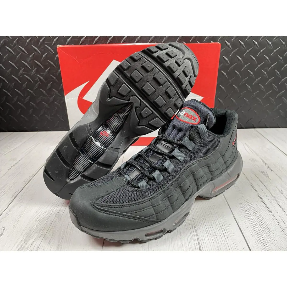 Nike shoes - Nike Air Max 95 - Air Max - DV5672-001 - BLACK/GREY/RED (UPC: 0195870891527) 4