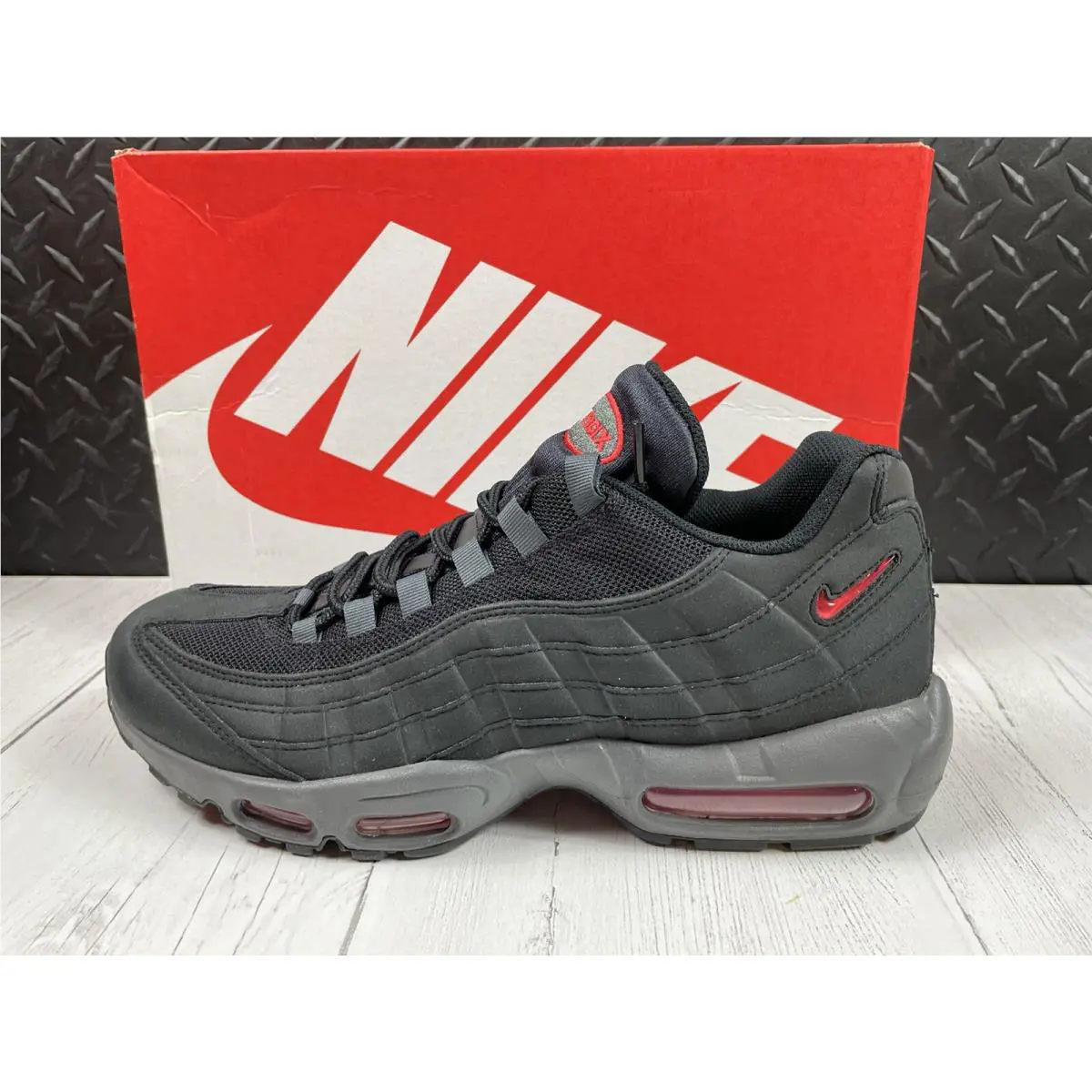 Nike shoes - Nike Air Max 95 - Air Max - DV5672-001 - BLACK/GREY/RED (UPC: 0195870891527) 7