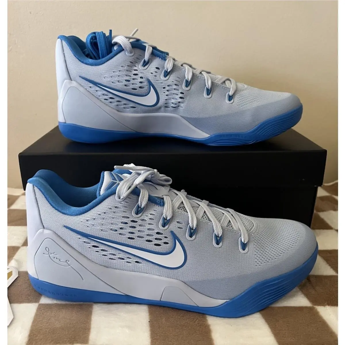 Kobe 9 EM Low Protro Sneakers Hydrogen Blue IH1401-402 Men’s Size 10 by Nike