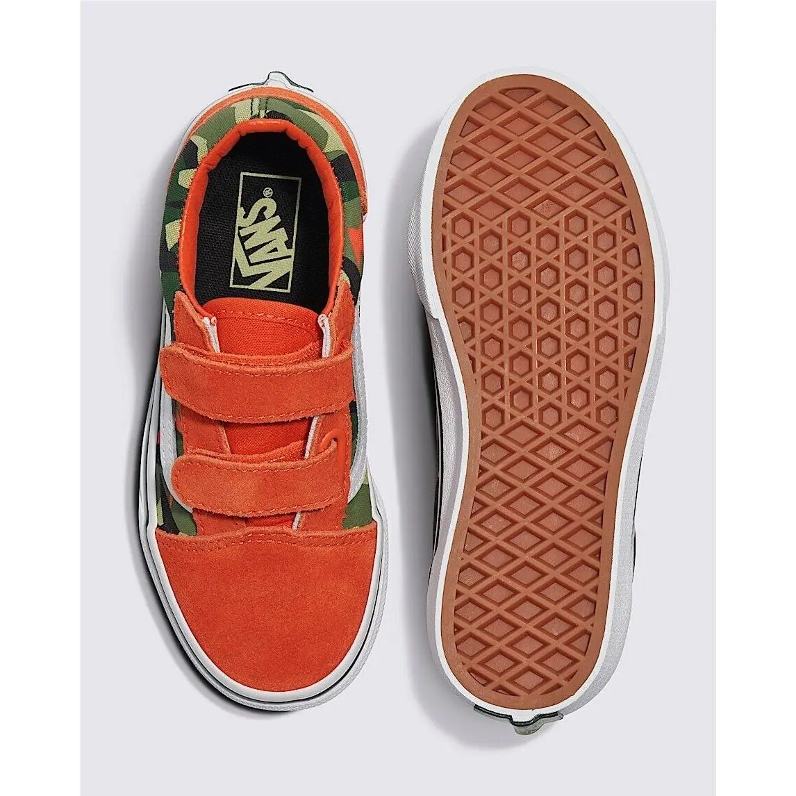 Vans shoes - VANS Off The Wall - Off The Wall - VN000VHEBIV - GEO CAMO ORANGE/ MULTI (UPC: 196575264098) 1