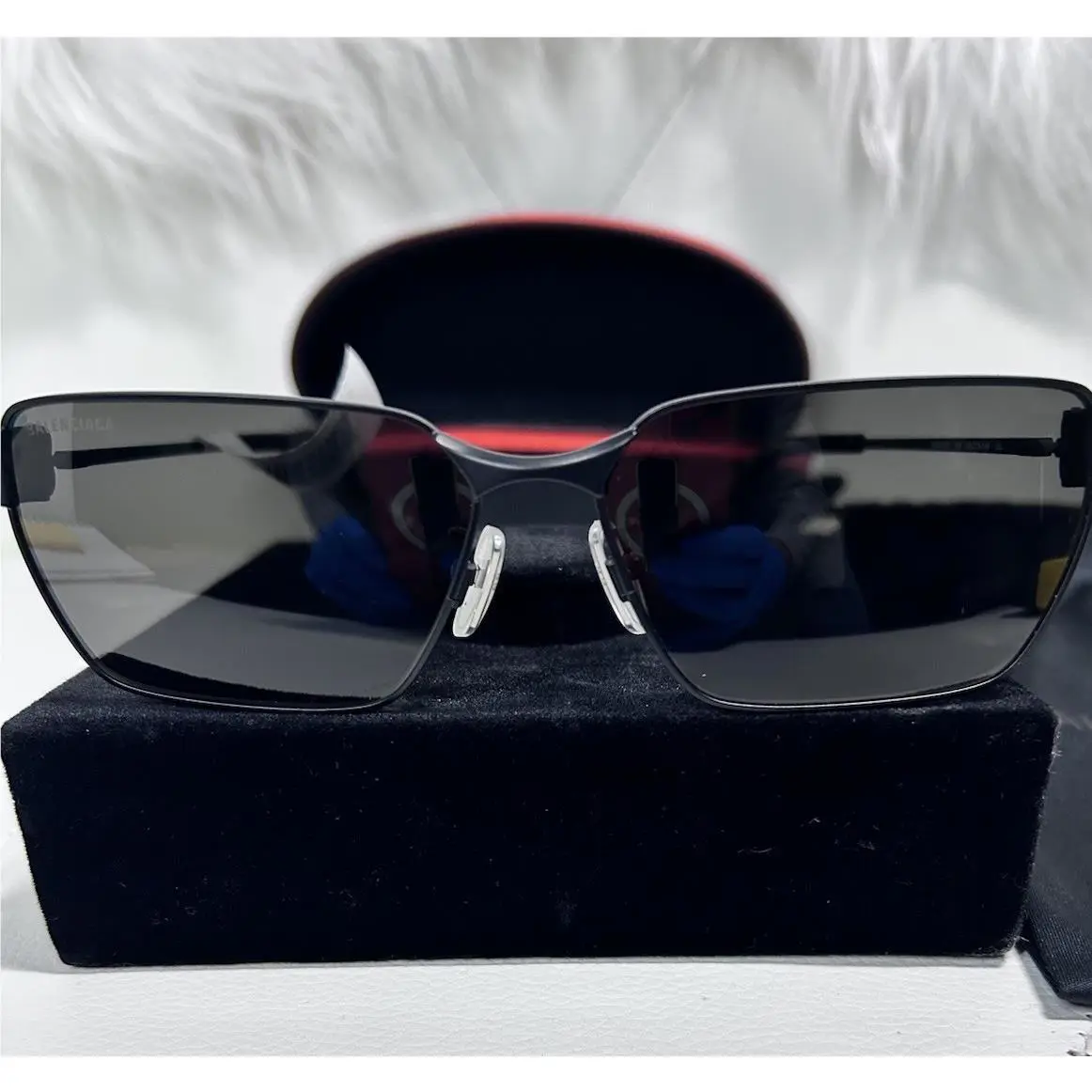 Balenciaga Rare Unisex Metal Aviator Sunglasses BB0374SK Orig