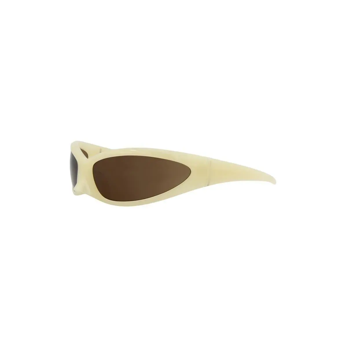 Balenciaga Women 80mm Wrap Sunglasses Yellow Yellow Brown