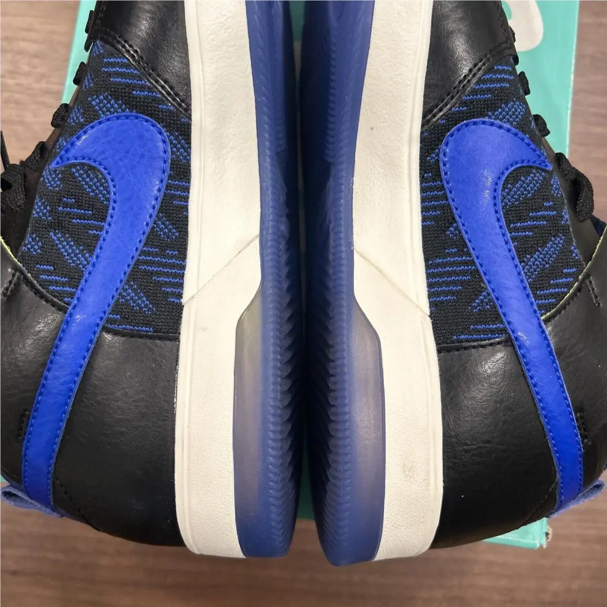 Nike shoes - Nike Sb Dunk High Elite - 918287-041 - Black/Racer Blue-Sail (UPC: 888977131077) 8