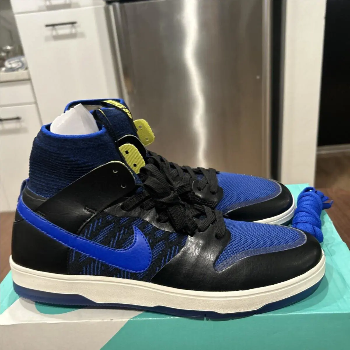 Nike shoes - Nike Sb Dunk High Elite - 918287-041 - Black/Racer Blue-Sail (UPC: 888977131077) 0