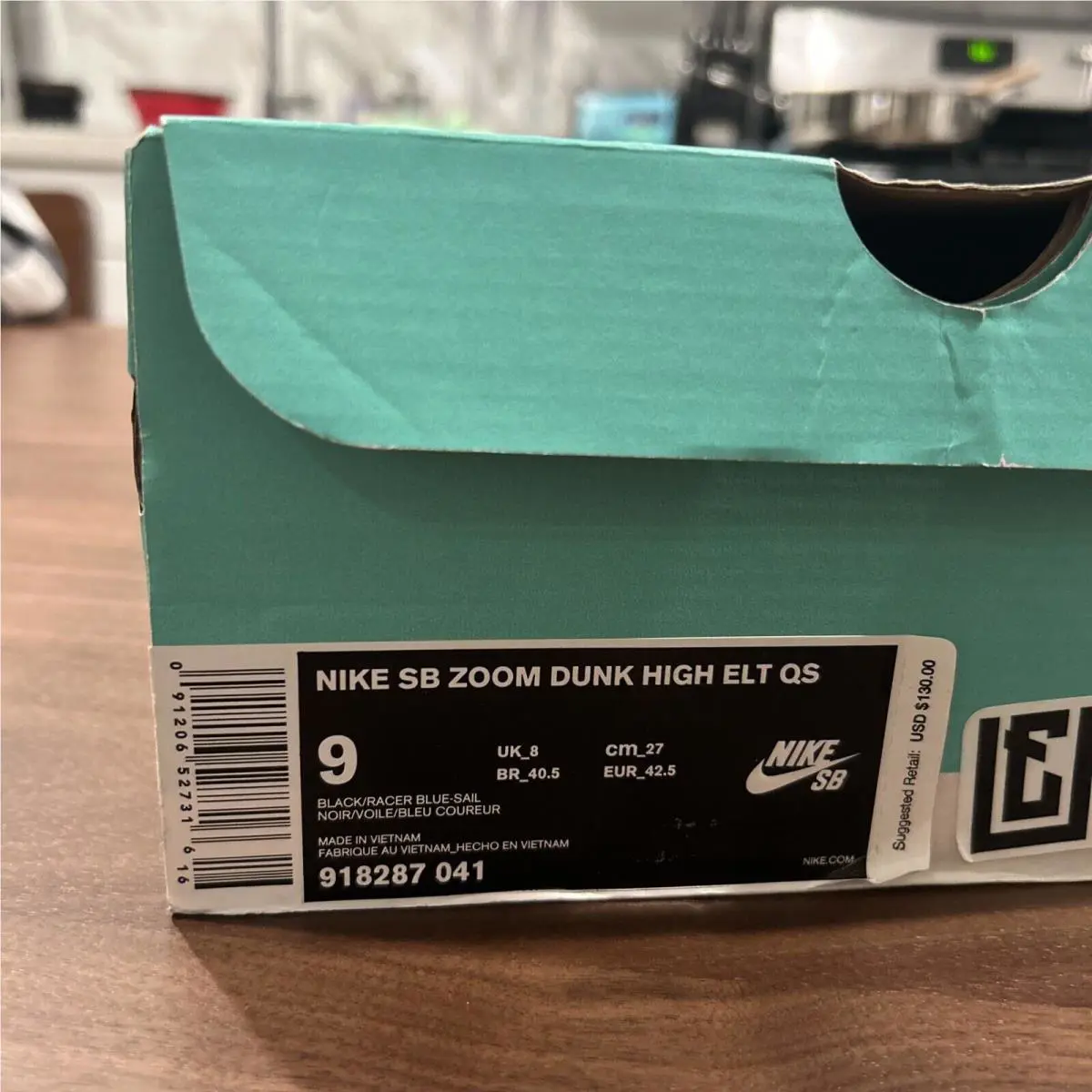 Nike shoes - Nike Sb Dunk High Elite - 918287-041 - Black/Racer Blue-Sail (UPC: 888977131077) 3