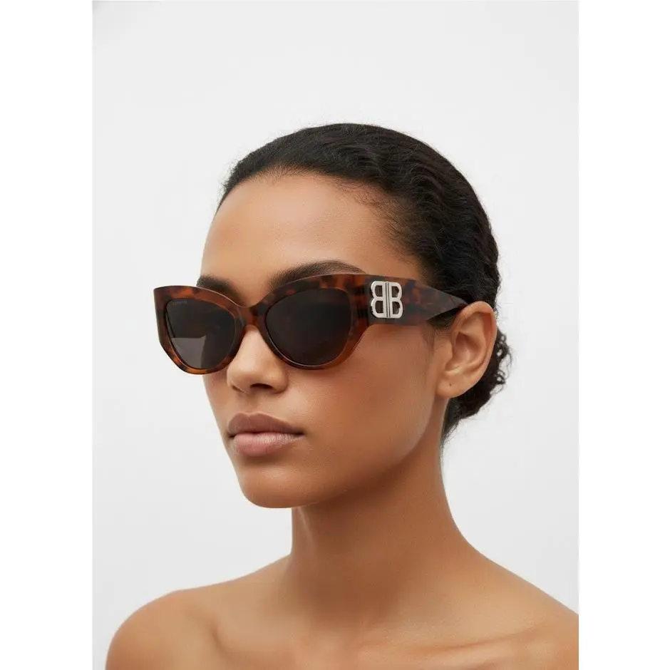 Balenciaga Women Cat Eye Sunglasses Havana Havana Grey