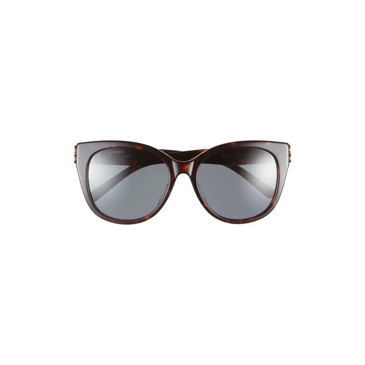 Balenciaga Women Cat Eye Sunglasses Havana Gold Green