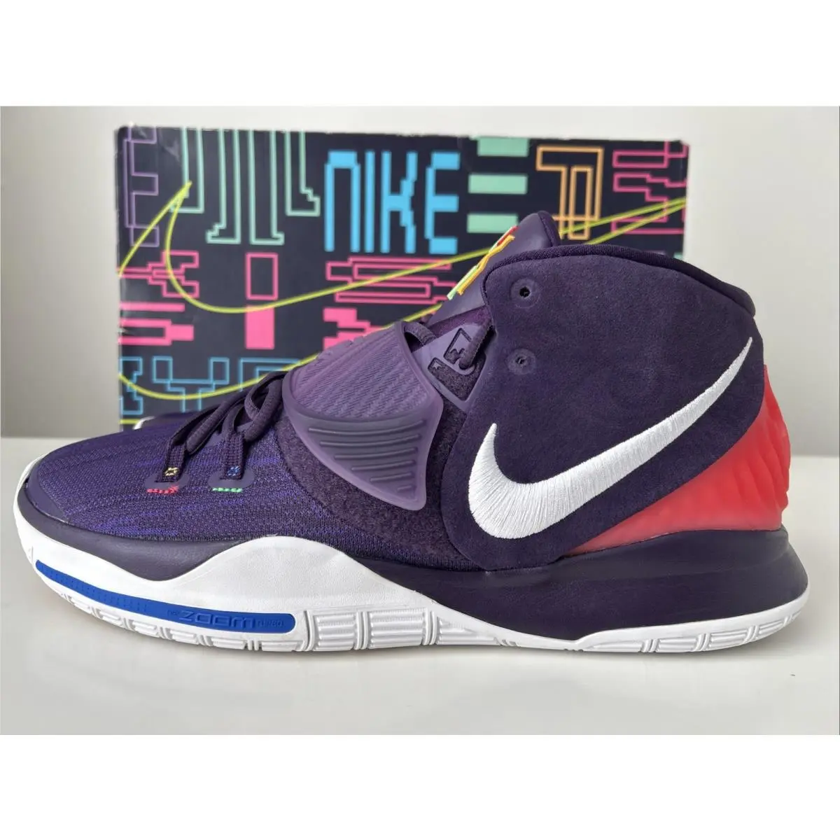 Nike Kyrie 6 Enlightenment Men’s Basketball Sneakers Size 14 Purple BQ4630