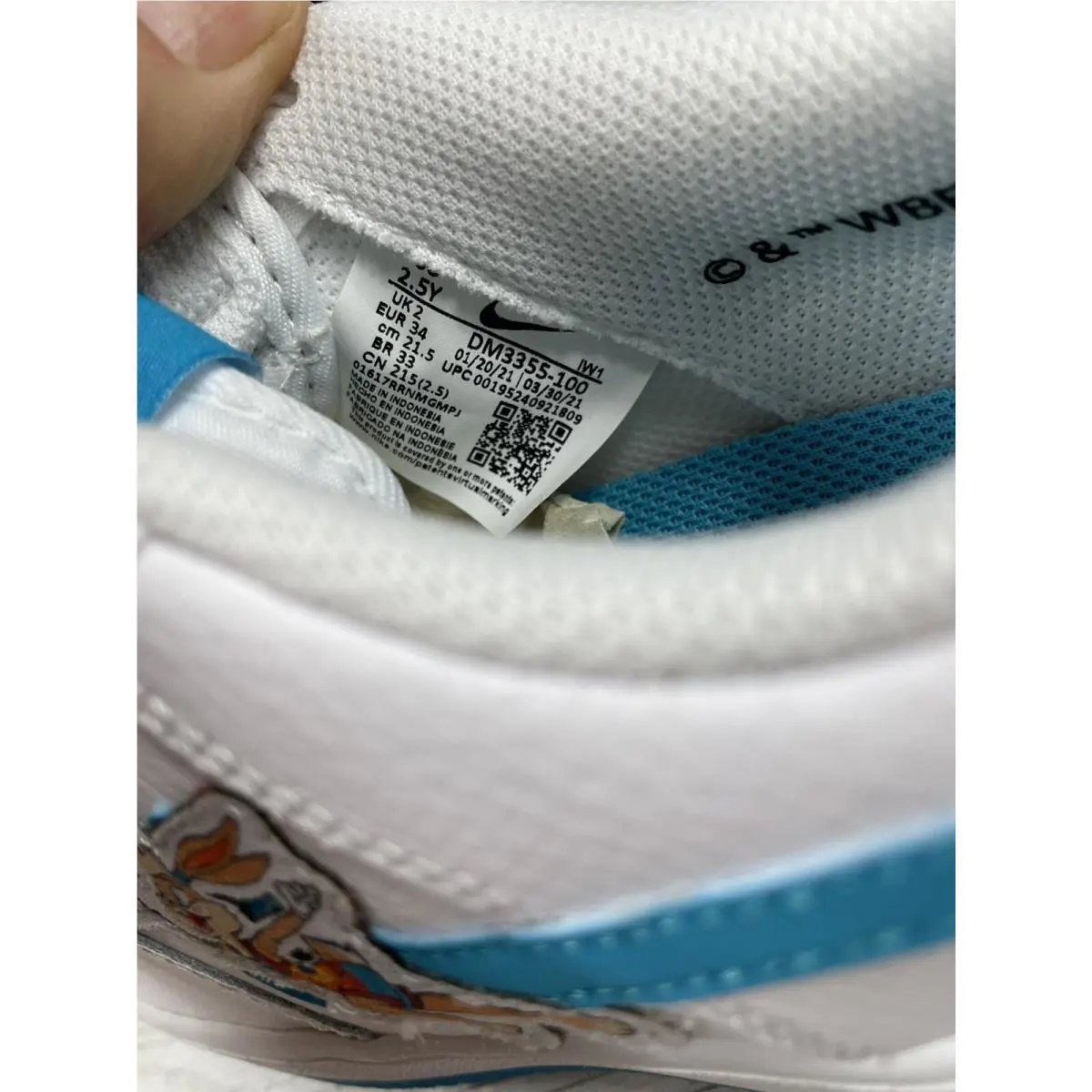 Nike shoes - Nike Air Force 1 - Air Force - DM3355-100 - White, Manufacturer: White & Light Blue Fury 10