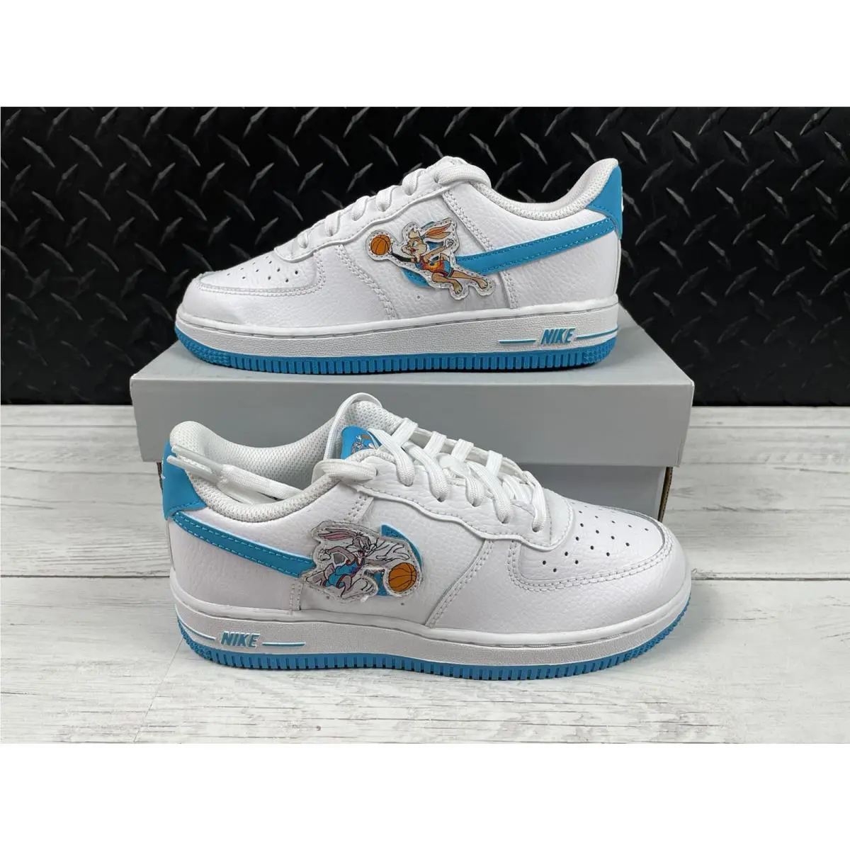 Nike shoes - Nike Air Force 1 - Air Force - DM3355-100 - White, Manufacturer: White & Light Blue Fury 0