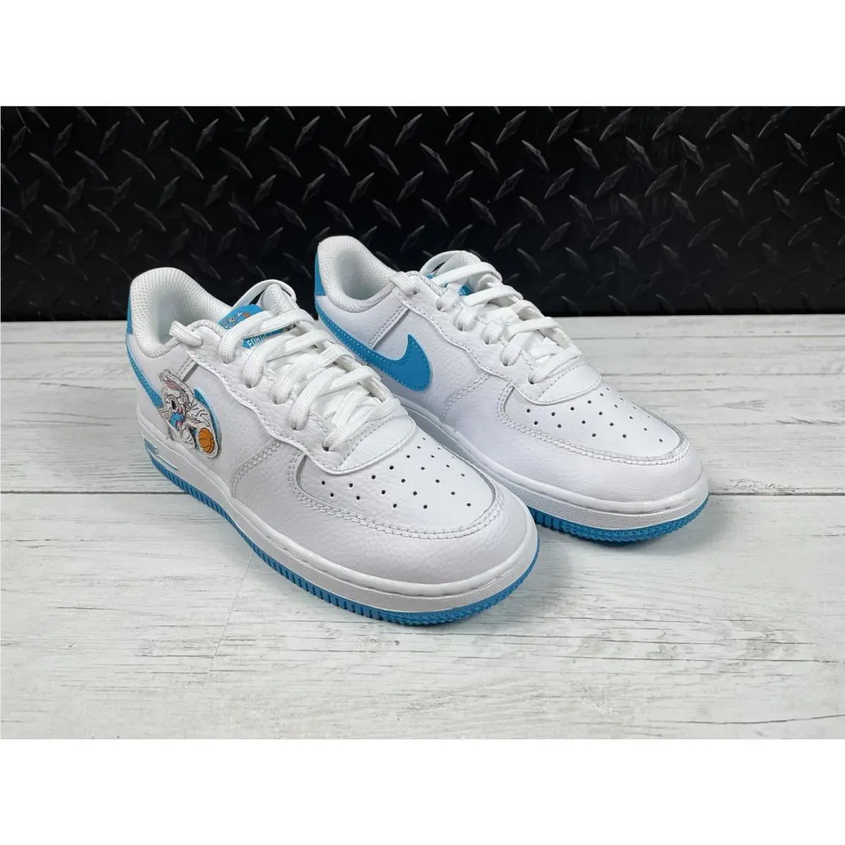 Nike shoes - Nike Air Force 1 - Air Force - DM3355-100 - White, Manufacturer: White & Light Blue Fury 1