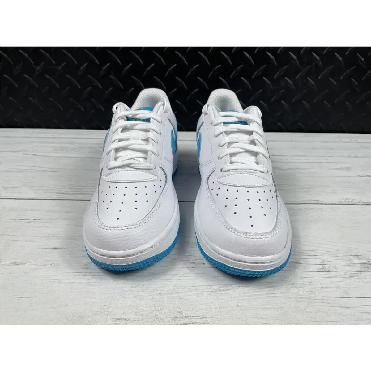 Nike shoes - Nike Air Force 1 - Air Force - DM3355-100 - White, Manufacturer: White & Light Blue Fury 2