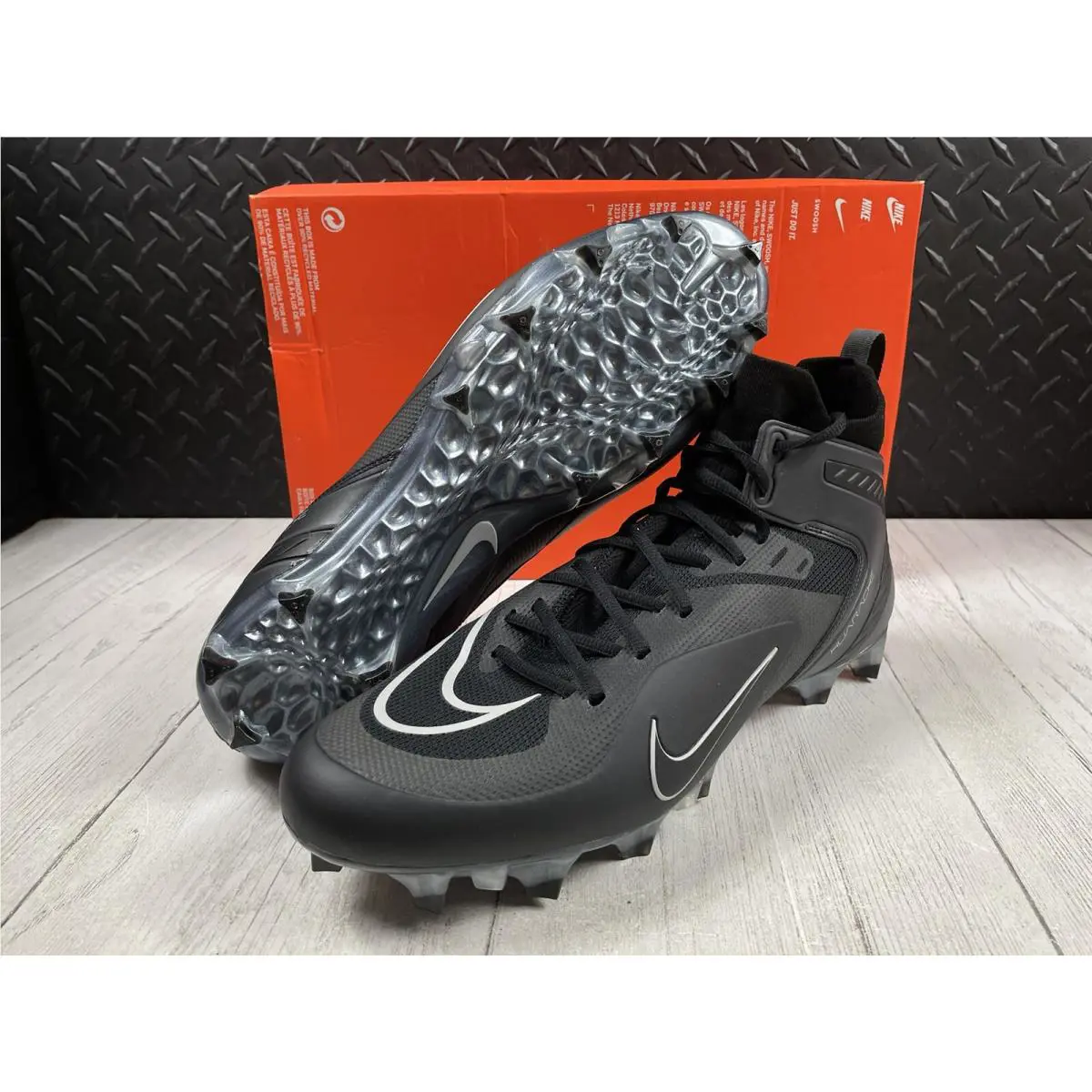 Nike shoes - Nike Alpha Huarache 8 Elite - CW4440-011 - Black (UPC: 0196151843037) 4