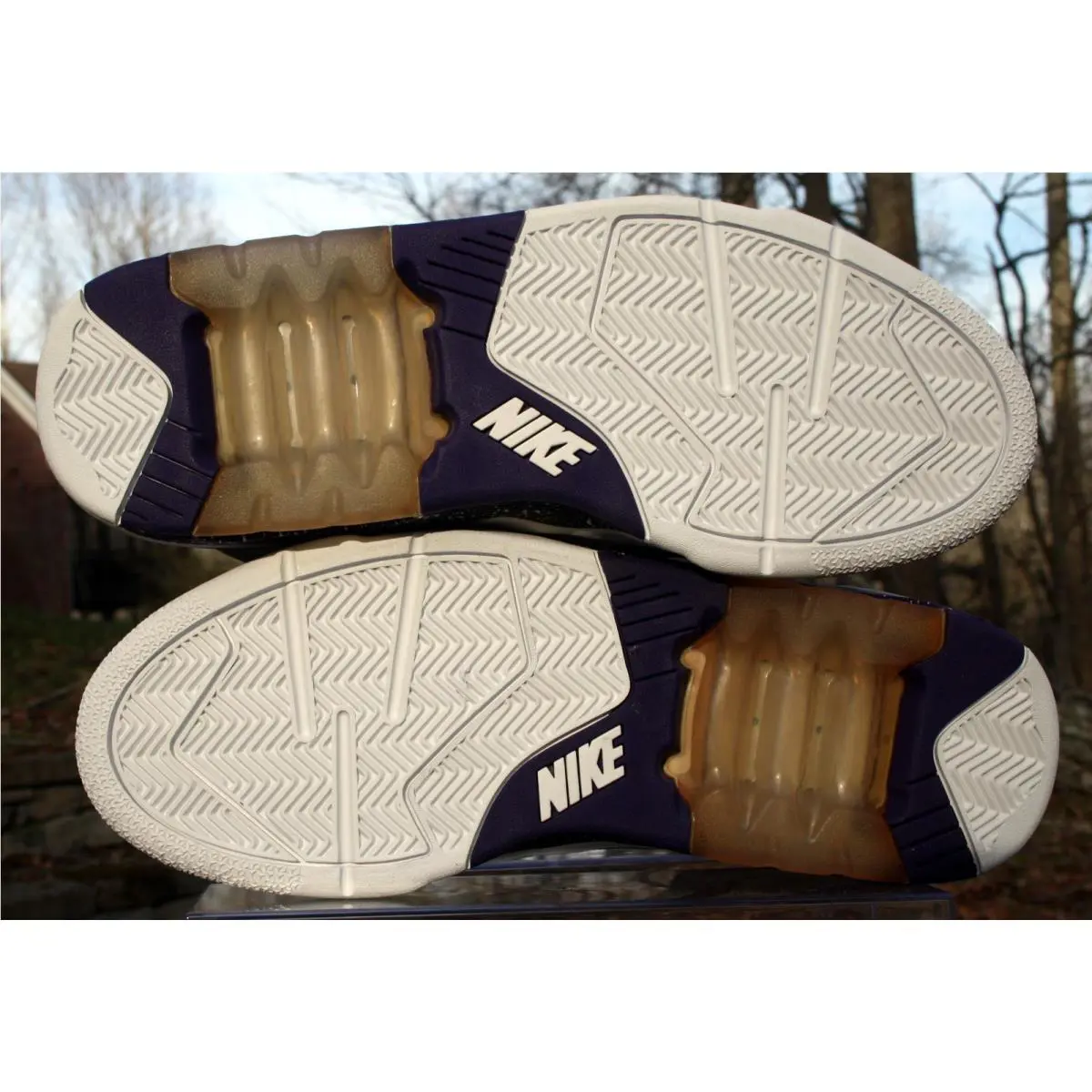 Nike shoes - Nike Air Force 180 Mid - 537330-050 - Wolf grey/court purple/electric orange/white (UPC: 886915912849) 4