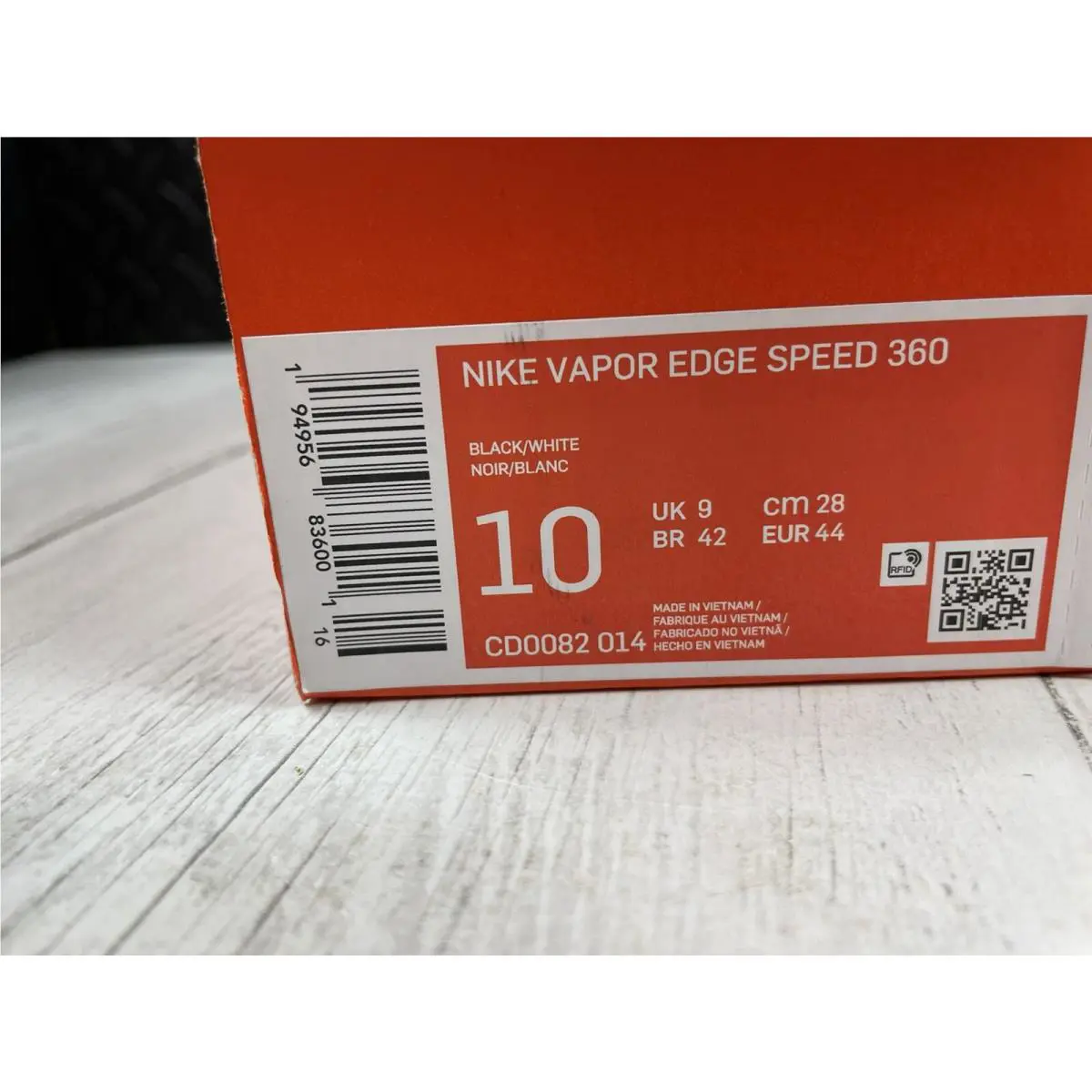 Nike shoes - Nike Vapor Edge - Vapor Edge - CD0082-014 - Black (UPC: 0194956836001) 10
