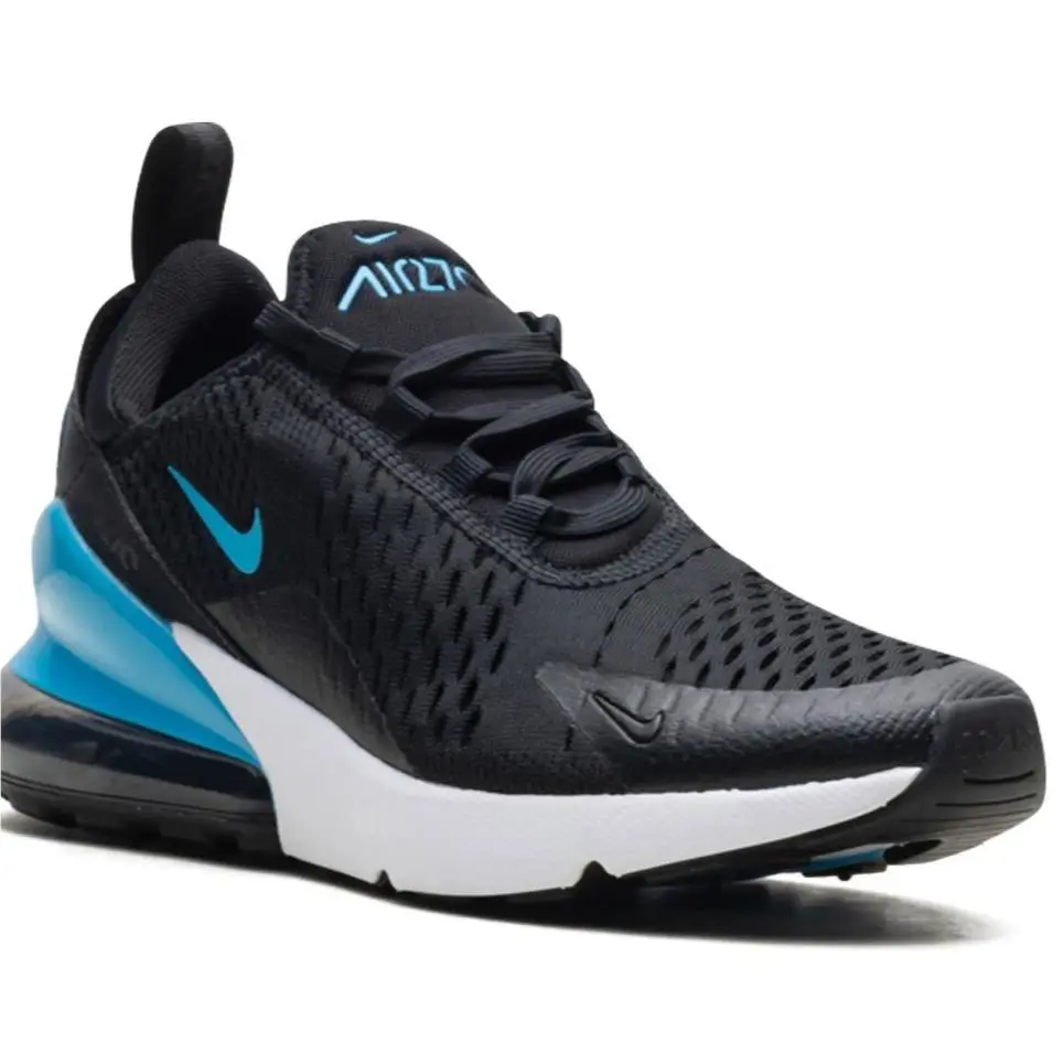 Nike Big Kids Niki Air Max 270 Black/white-game Royal Sz. 6 Y - Never Worn - Black/Blue with White Sole