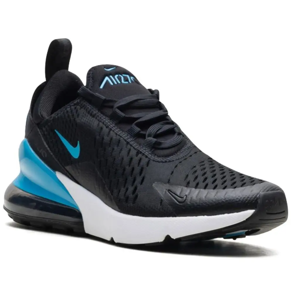 Nike shoes - Nike Air Max 270 - Air Max - Black/Blue with White Sole 4