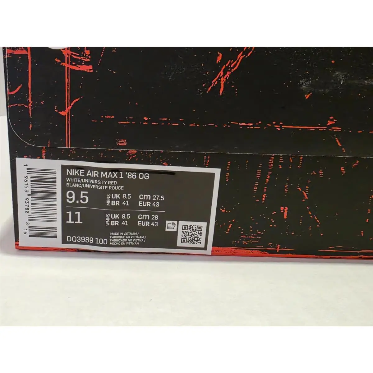 Nike shoes - Nike Air Max 1 - Air Max - DQ3989-100 - Red 4