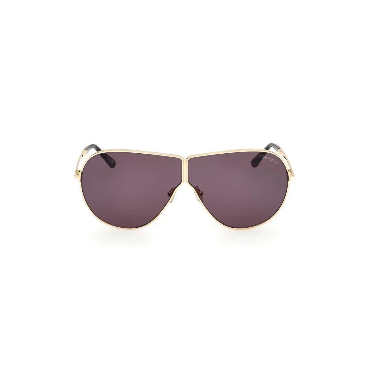 Tom Ford Men Keating 71mm Oversize Pilot Sunglasses Shiny Deep Gol